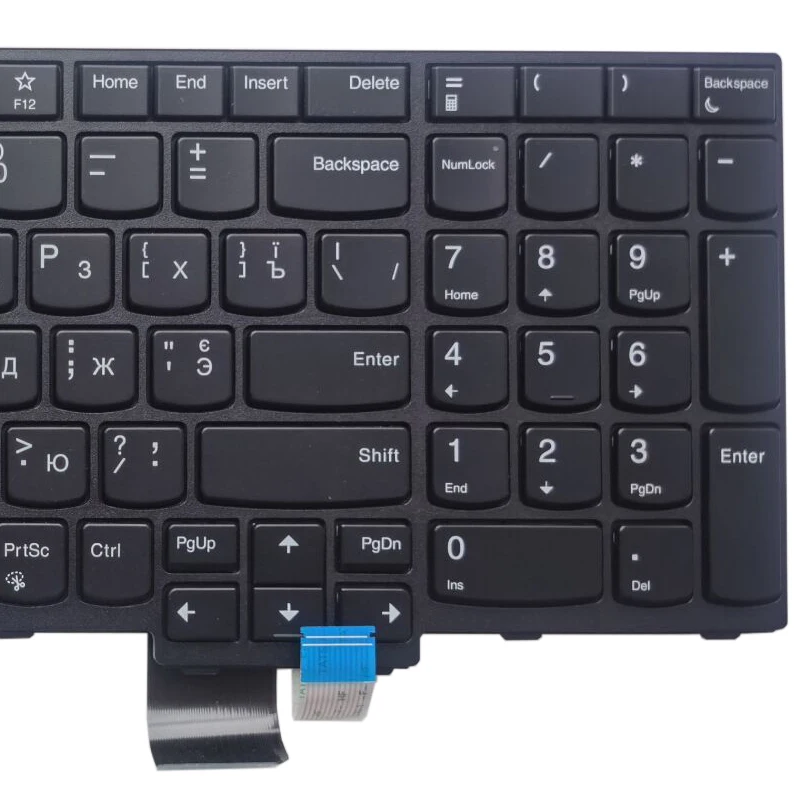 Teclado Russo Retroiluminado para Lenovo Thinkpad T15 Gen2 5n21b44438 Laptop ru Cor Preta Novo - Imagem 3