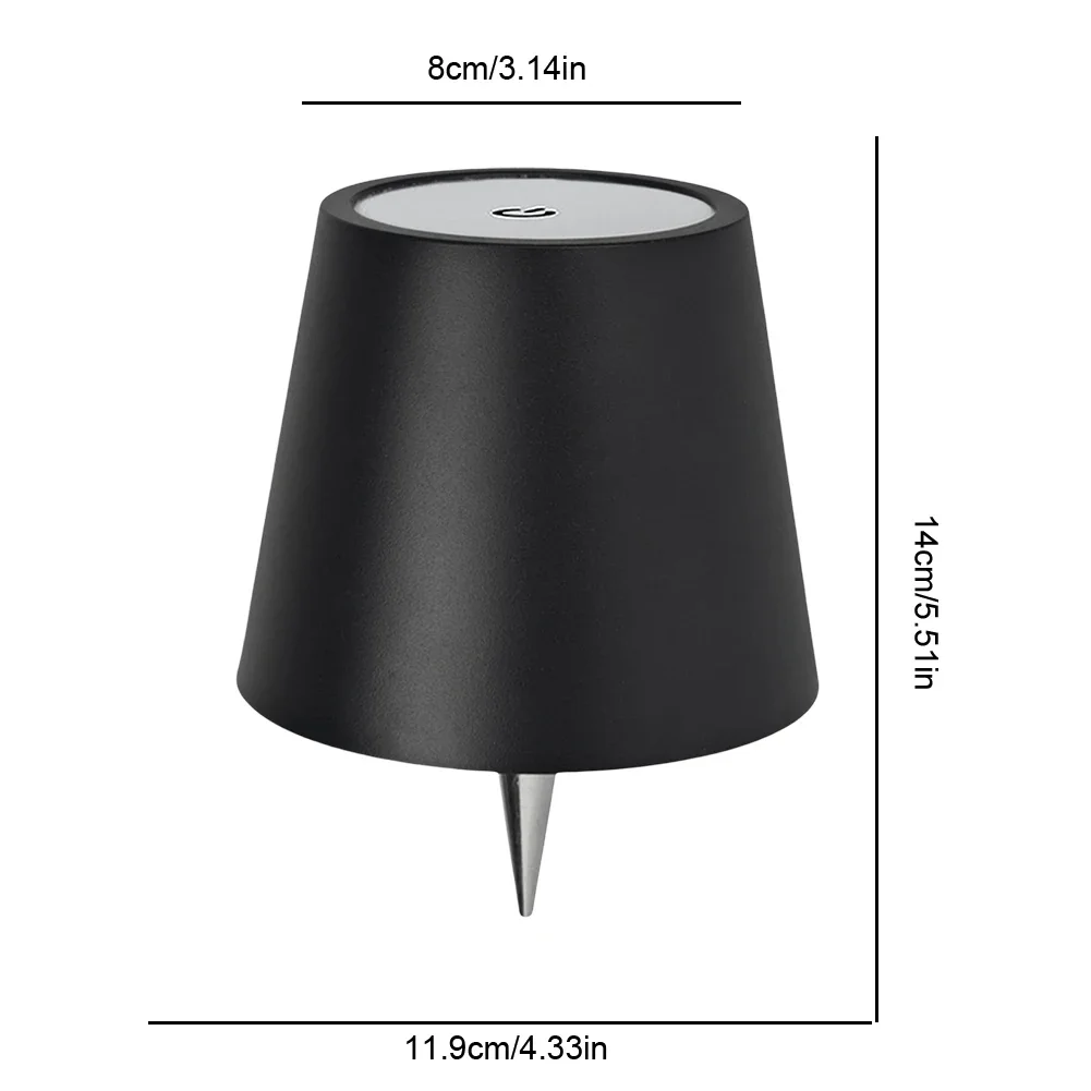 Metal Dimmable Bottle Lamp LED Table Lamp Rechargeable RGB Light Modes/3 Color LED Wine Bottle Lamp for Parties Bars Restaurants