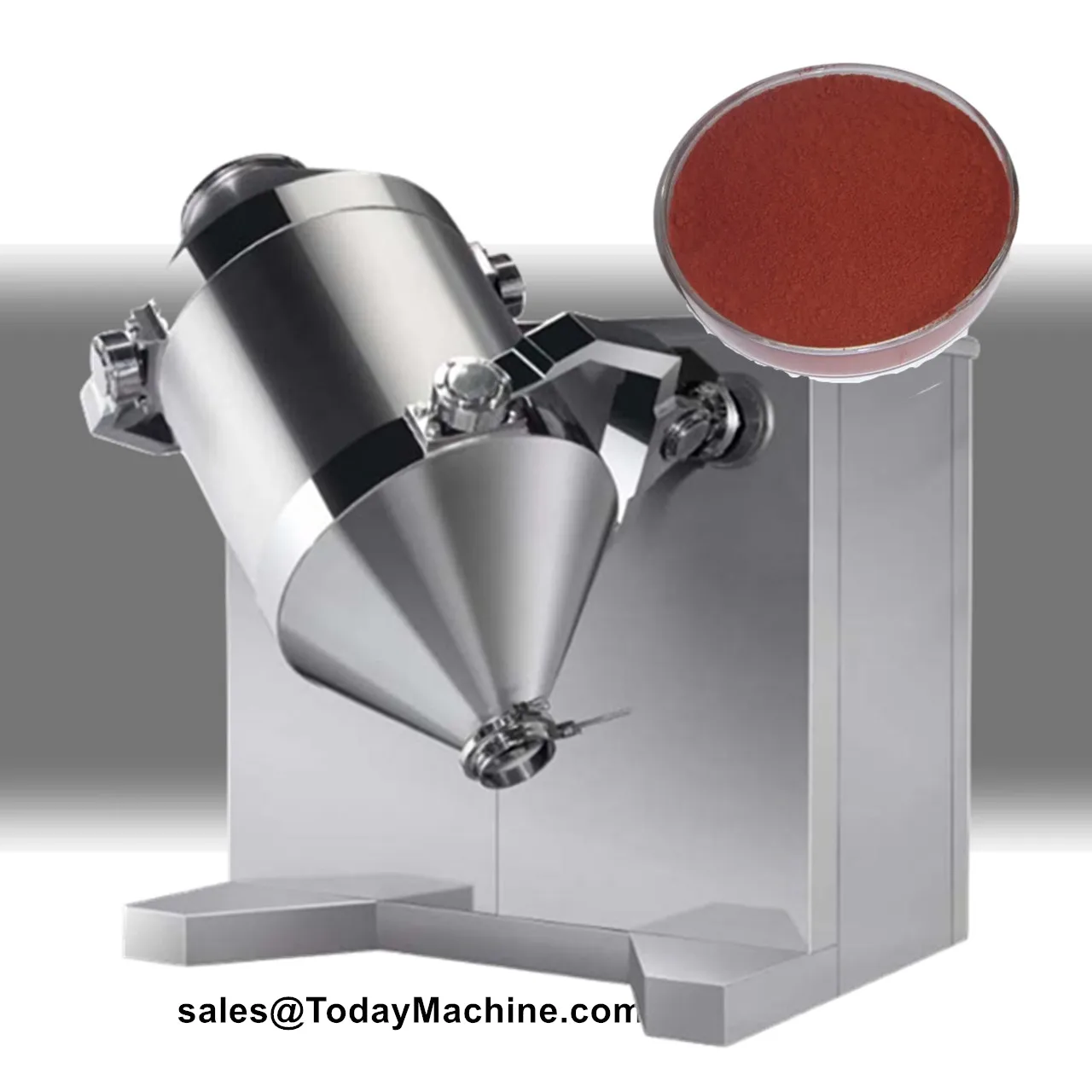 

Herbs Spice Dry Cassava Flour 3D Rotating Drum Powder Mixing Machine