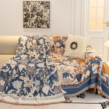 Asciugamano per divano in ciniglia quattro stagioni copridivano universale per soggiorno All-inclusive coperta copridivano di lusso antigraffio per gatti 1