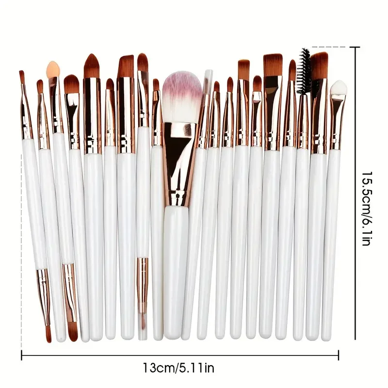 6-teiliges Eyeliner-Pinsel-Set Mit Abgewinkelten Und Flachen Bürsten Für Präzises Make-up