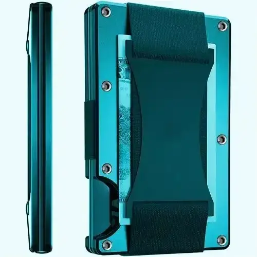 Forged Carbon Fiber Minimalist Slim Smart Wallets for Men Cashback Credit Card Holder Luxury Aluminium Wallet Rfid Money Clip - Image 15