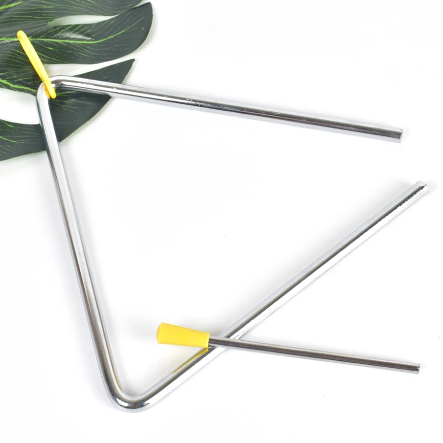 1set 4-8inch Triangolo Classical Metal Percussion Orchestra Performance Instruments Creative Musical Instruments Gift for Kids 5