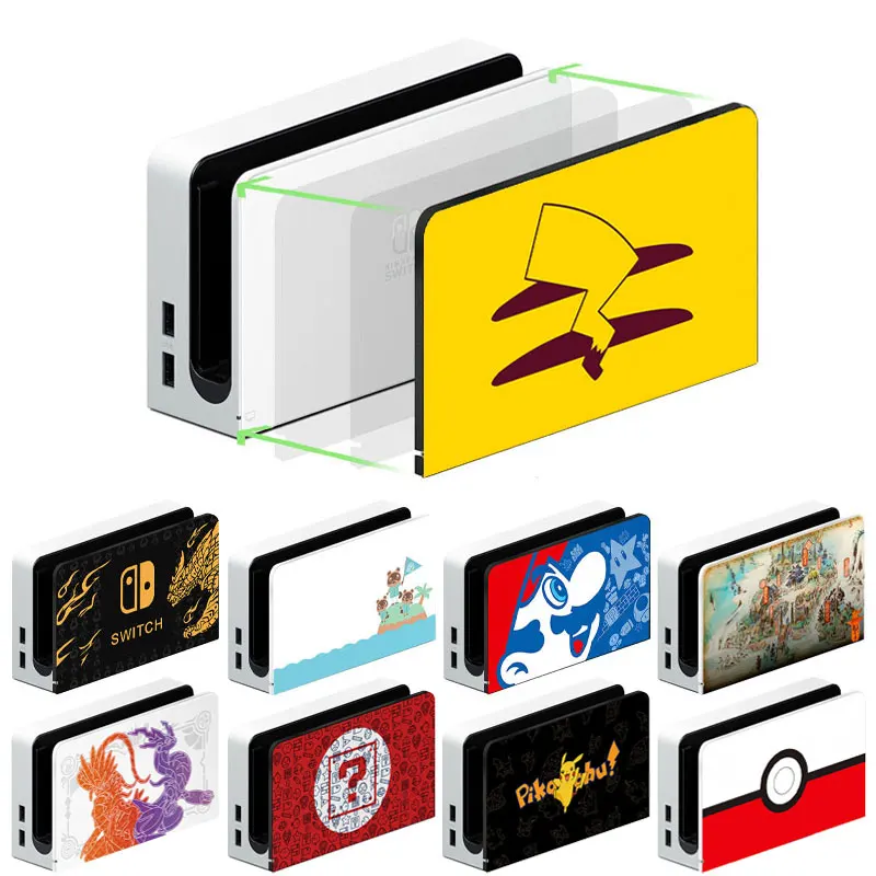 Лицевая панель с мультяшным рисунком, Защитная крышка для Nintendo Switch Oled TV Dock Station, декоративная сменная передняя панель, защита для телефона