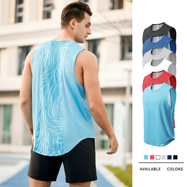 Summer Oversized Sports Tank Top Men's Outdoor Leisure Fitness