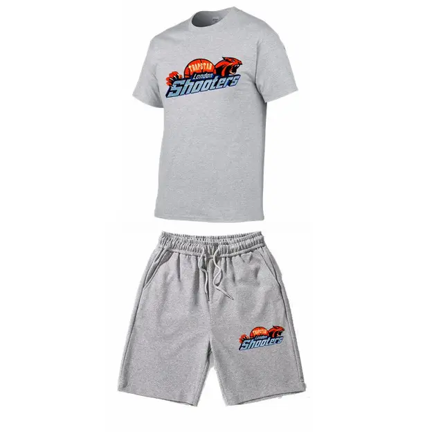 2022 Summer Men's Short Sleeve T-shirt + Shorts Suit Summer breathable TRAPSTAR brand running Tracksuit 3