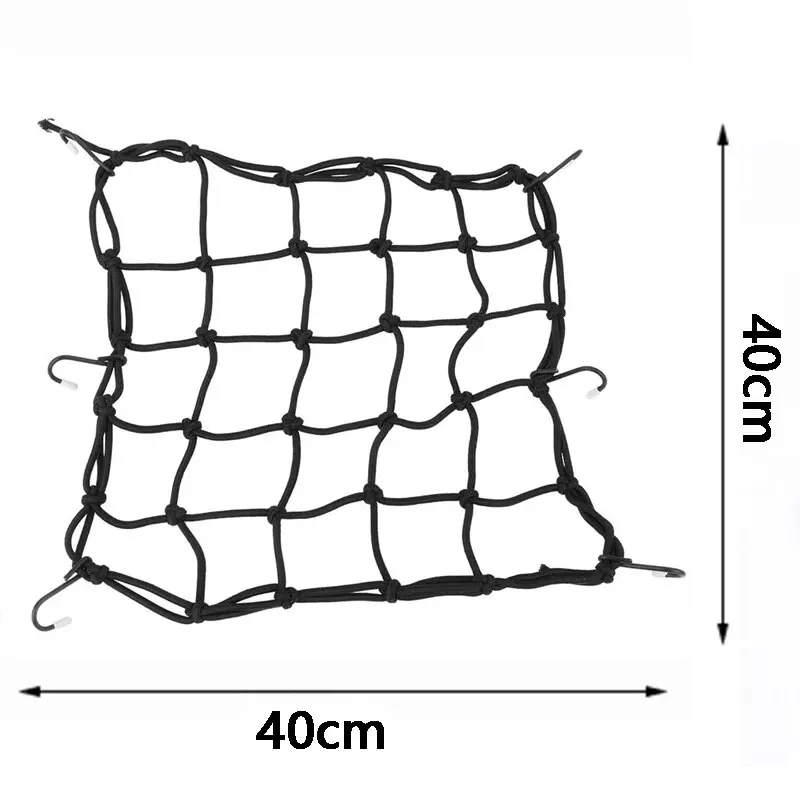 Motorcycle bungee net 6 Hooks Hold down Fuel Tank Luggage Mesh Web for Motorcycle Bike 6 Hooks Tank Car Styling
