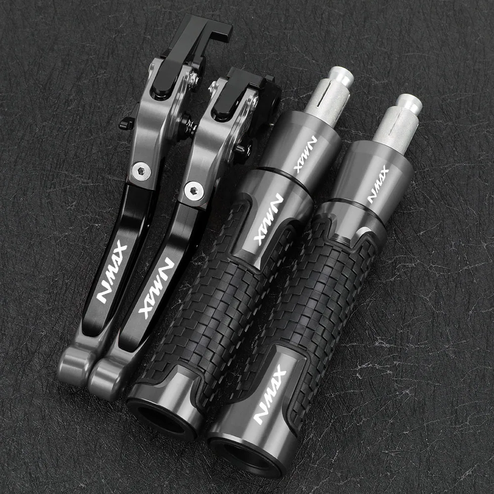 

For YAMAHA NMAX155 NMAX125 N-MAX NMAX 155 125 2015-2022 2023 2024 Brake Clutch Levers 22MM 24MM Handlebar Knobs Handle Grips End