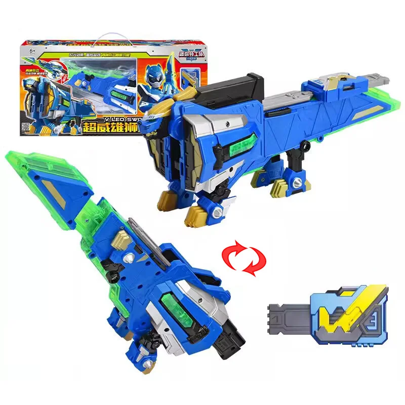 Mini Force V Rangers Che Trasforma I Giocattoli Della Spada Con Il Suono E La Luce Action Figures Mini Force X Deformation Shark Gun Dinosaur Toy
