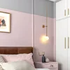 Post Modern Wall Light Fixtures Minimalist Sconces Long Metal Pipe Wall+lamps for Living Room Bathroom Light Led Glass Ball Deco 2