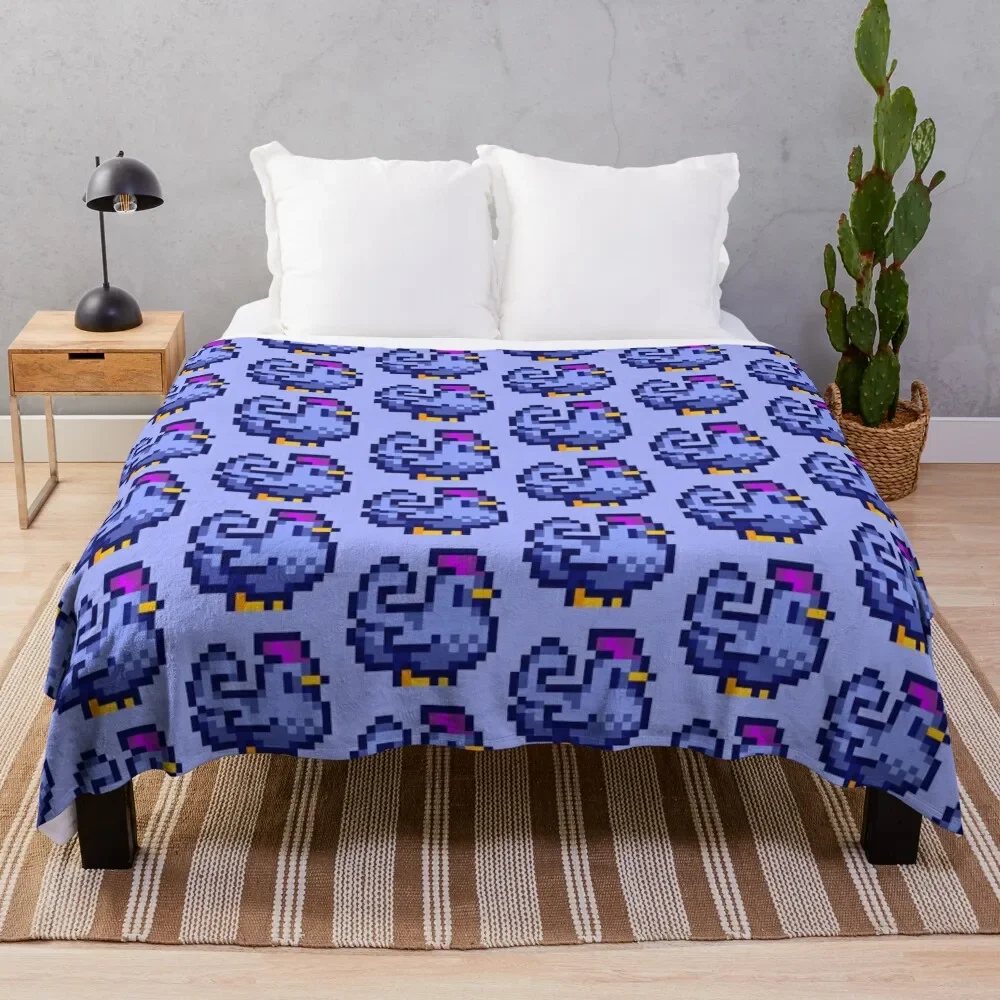 Blue Chicken Stardew Valley Throw Coperta Letto Plaid Halloween Copriletto Coperte