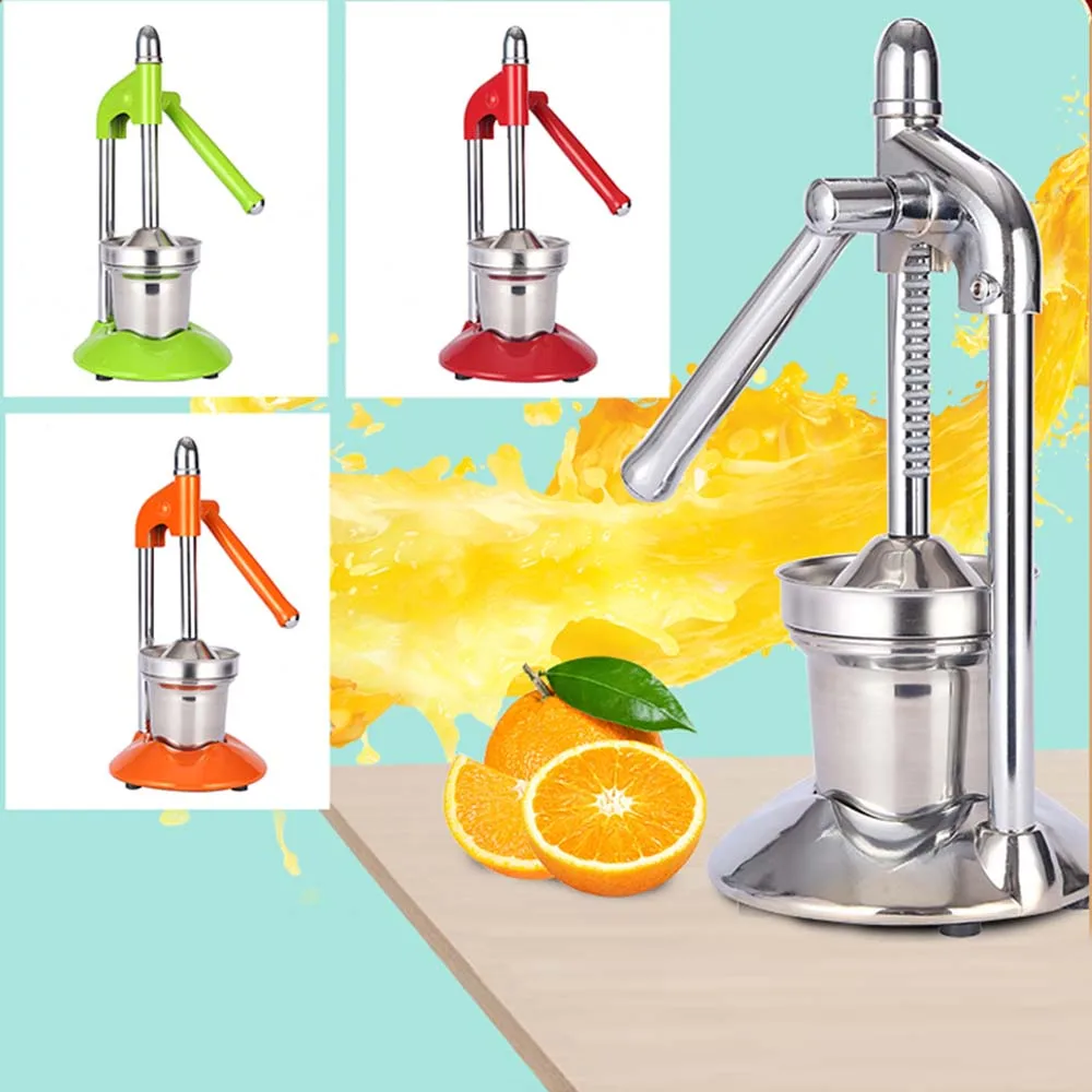 

Commercial manual juicer 304 stainless steel hand operated juicer Household small fruit juicer
