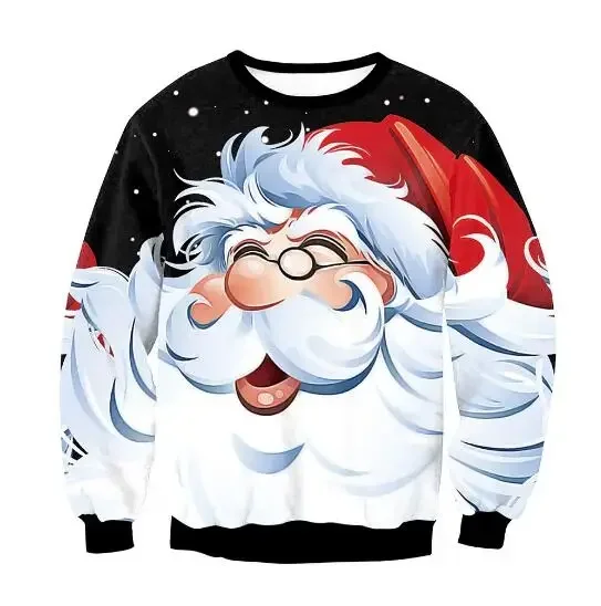 thumbnail image 1 of Suéteres navideños feos, jerséis verdes, sudadera con estampado 3D divertido para fiestas navideñas, sudadera de Jesús para fiestas, cumpleaños y Navidad, 1 of 5