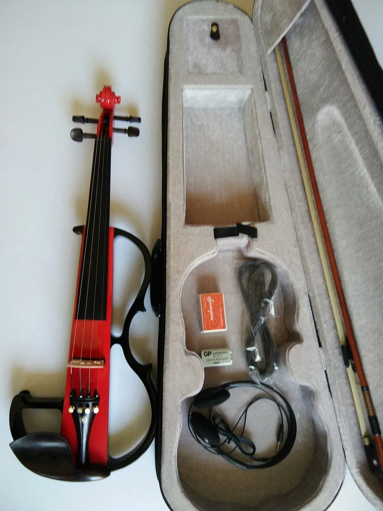 4/4 All handmade electronic violin Maple solid wood Electric violin Stringed Instrument