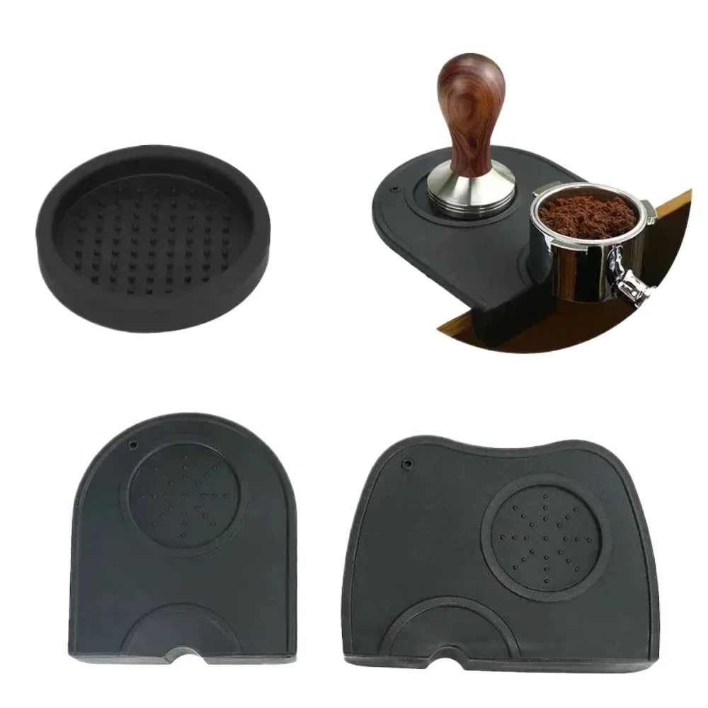 Coffee Tamper Mat Anti-skid Silicone Pad Universal Press Tampering Holder Corner Mat Pad For Office Bar Shop Barista Accessories 1
