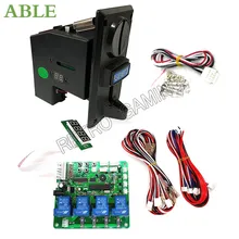 

Multi currency Coin Acceptor YJ923 DC 12V signal output timer control board JY21 Kit for Arcade Machine Cabinet Game parts