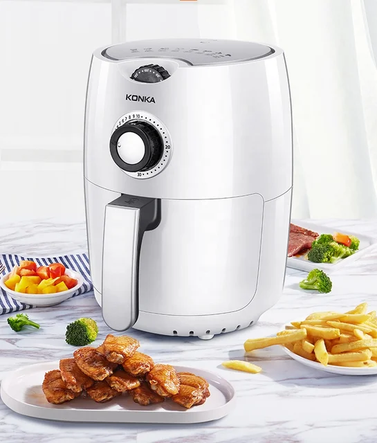 Clearance Sale KONKA Japanese Version White Air Fryer Multifunction  household Kirencen Appliance Air Fryer For Family