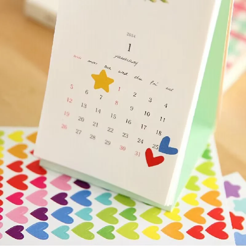 10/30/60 Lenzuola Scrapbook Numero Lettera Ricompensa Adesivi Punti di Colore Stella Cuore Adesivo per Laptop Artigianato Diario FAI DA TE Album Arcobaleno - immagine 6