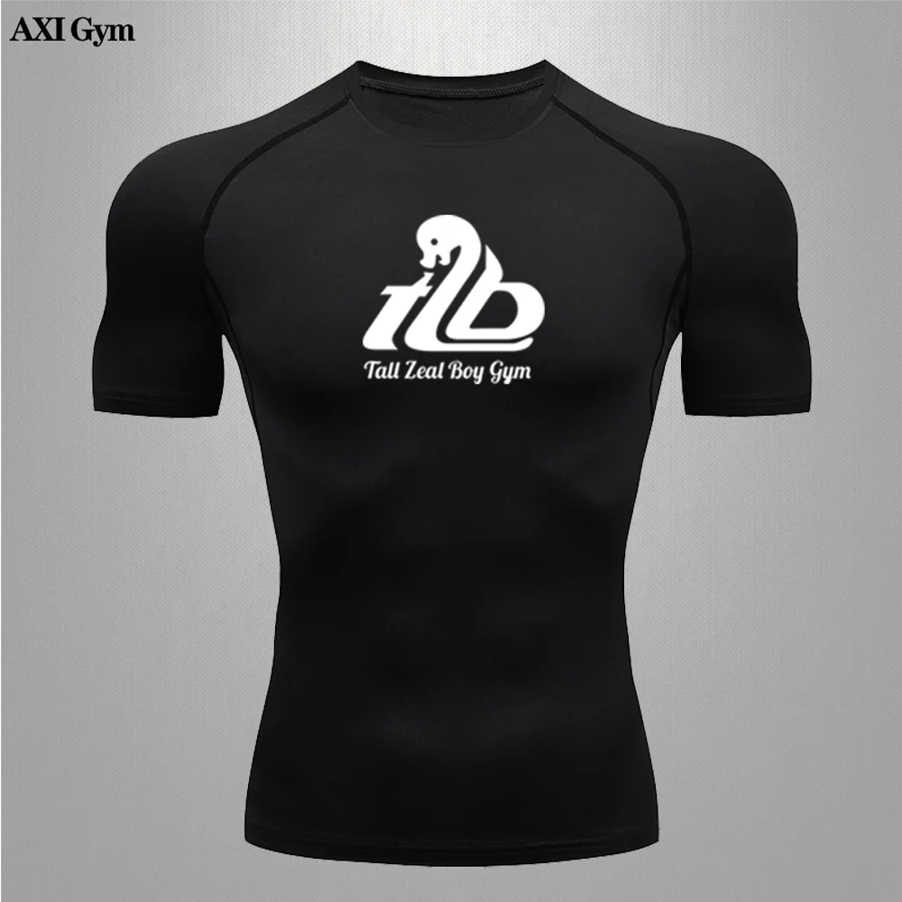 

Men's Fitness Jogging Compression Tight Sports T-Shirt Jogging Cycling Quick Dry Suit MMA Boxing Jiu-Jitsu Men's Running T-Shirt