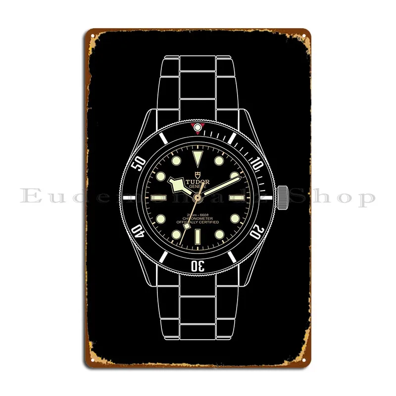 Black Bay 58 Metal Sign Cinema Kitchen Garage Design Wall Platform Tin Sign Poster