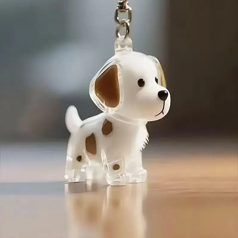 Cat Hair Keychain Dog Hair Collector Keychain, Pet Paw Shaped Leather Dog Fur Keepsake