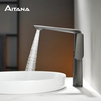 AITANA Luxury Chromium Brass Bathroom Faucet with Simple Design