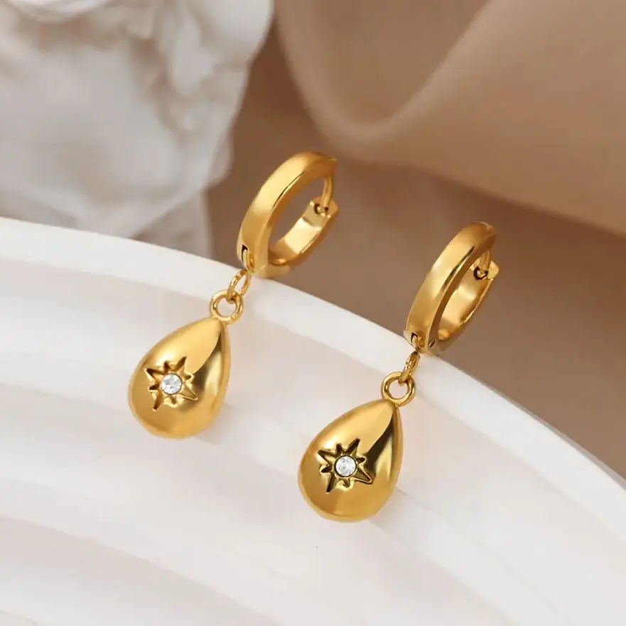 Stainless Steel Earrings Anti Fading for Women