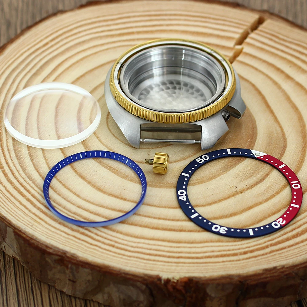 44mm Luxus-Tauchergehäuse mit Saphirglas für Mod SKX 6309 6105 Turtle NH35 NH36 NH38 4R36 Uhrwerk, Uhrengehäuse für 28,5mm Zifferblatt, 4.1 Krone – Detail 11