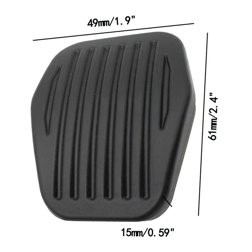 2pcs Car Brake Clutch Pedal Pad For Ford MK2 2005-2011 For Focus III 2011-2014 C-Max 2003-2009 Kuga 2008-2014 car pedals
