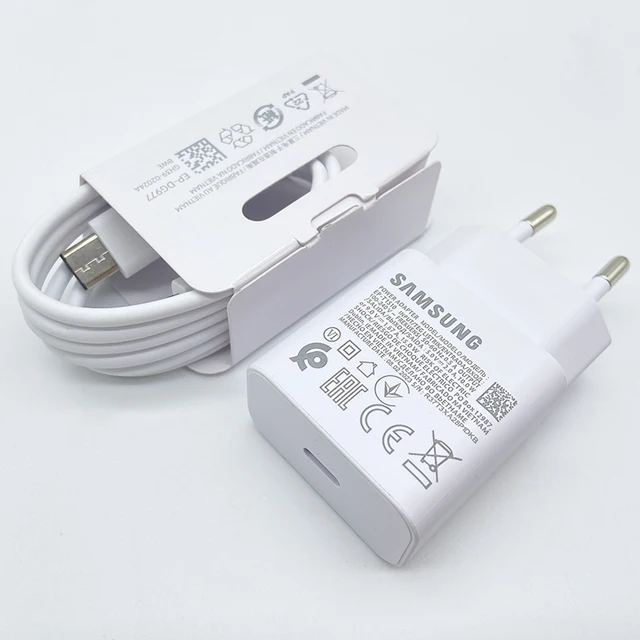 Samsung-Adaptateur secteur mural USB C PD, Chargeur rapide, Galaxy A12, A13, A14, A23, F42, M14, M32, A32, M13, S10, S9, S8 Plus, A34, 15W 1