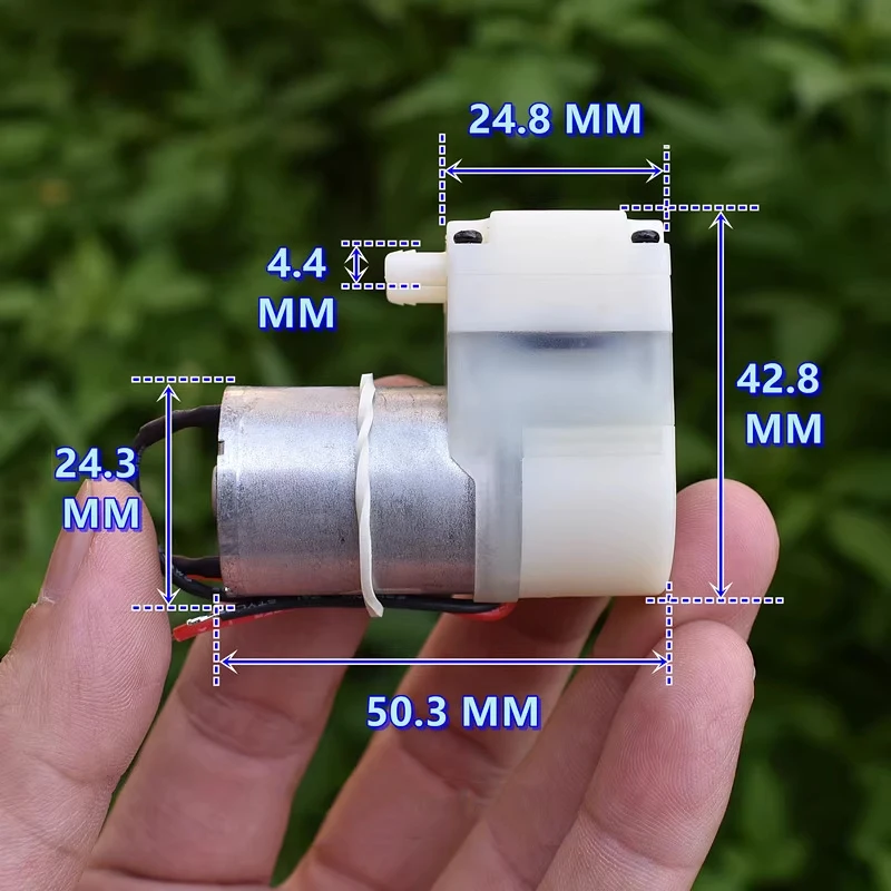 JQB2438437 DC 3.7V 5V 6V Small Mini 370 Diaphragm Vacuum Pump Negative Pressure Suction Pump DIY Inflator Breast
