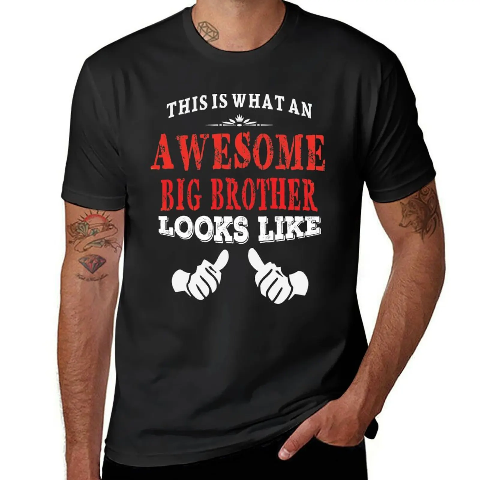 

This Is What An Awesome Big Brother Looks Like T Shirt T-Shirt quick-drying tees mens tall t shirts