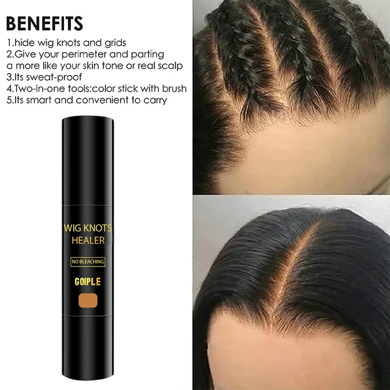 GOIPLE Wig Knots Healer Waterproof Colors Hairline Grids Dye