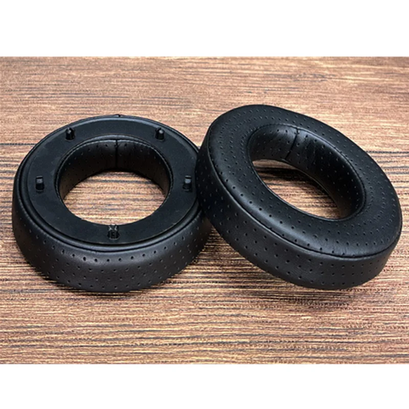 Almofadas de Couro Perfuradas da Orelha da Proteína para a Utopia Clara Focal mg Elegia Stell ia Fones de Ouvido Almofadas da Substituição Earpads Preto Cinza - Image 3