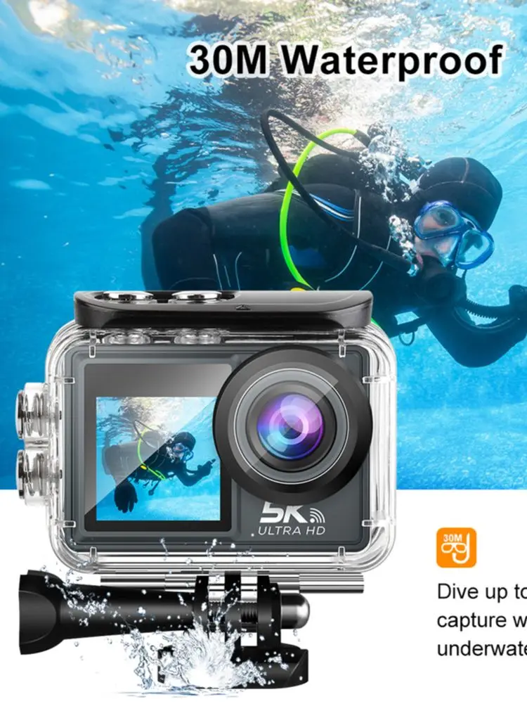 Action Camera 4K bicycle camera Electronic Stabilizer Action cam WiFi 5k Sport camera Helmet Video Recording Cameras for go pro 6