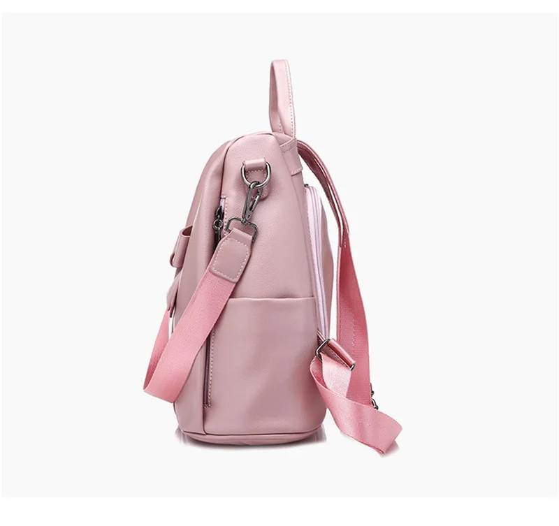 bonito mulher mochila pequena escola média ocasional