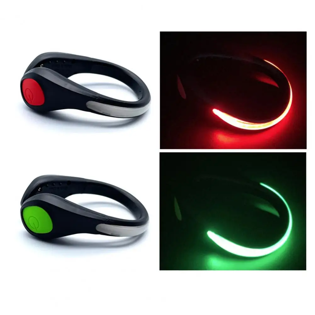 LED Luminous Shoe Clip Multiple Lighting Modes Night Running Shoe Safety Clips