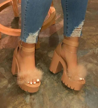 Designer 2024 New Sexy Fashion Women's Sandals Summer Diamond Fish Mouth Muffin Platform High Heels Casual Slippers Womens Shoes - Image 2