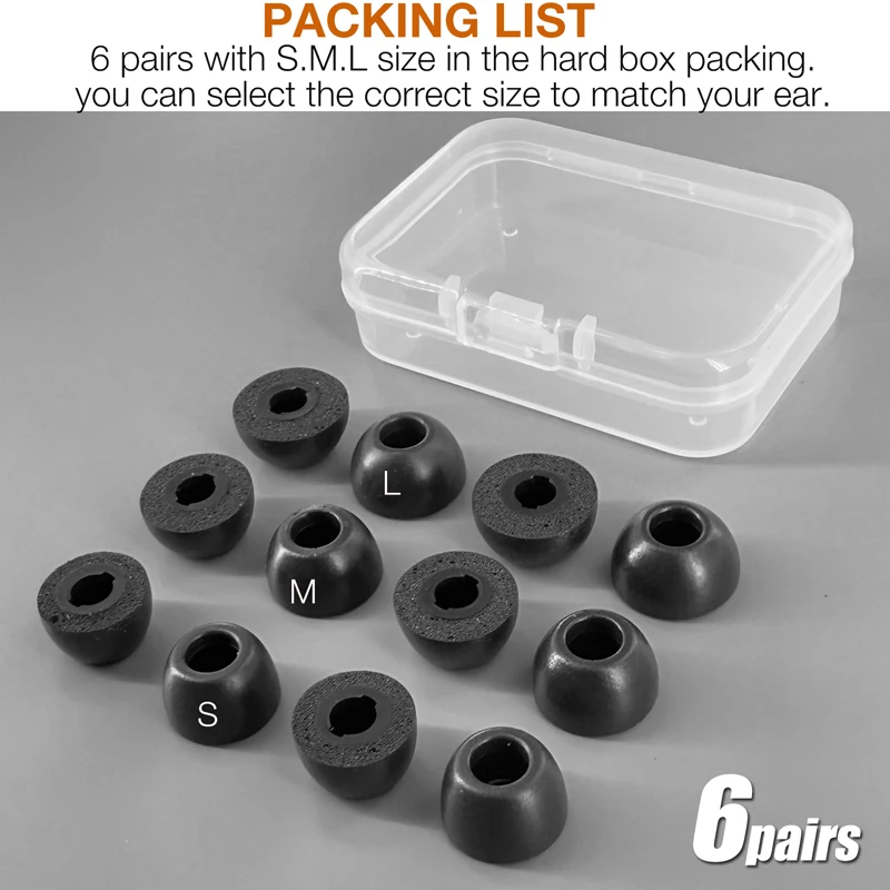 Memory Foam Ear Tips for Status Audio between pro between 3ANC And Status pro X Earbuds Compatible Eartips