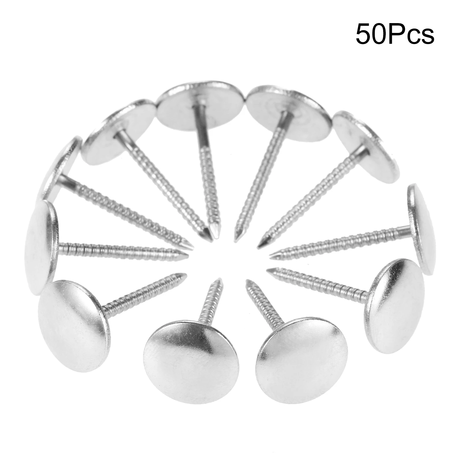 

50pcs Silver Upholstery Nails Jewelry Chest Box Gift Wine Wooden Case Sofa Decorative Tack Stud Pushpin Doornail 12*21mm