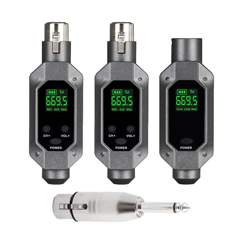 

Адаптер для микрофона 900 мАч, профессиональный беспроводной адаптер для микрофона на большие расстояния, внешний конденсатор с низкой задержкой