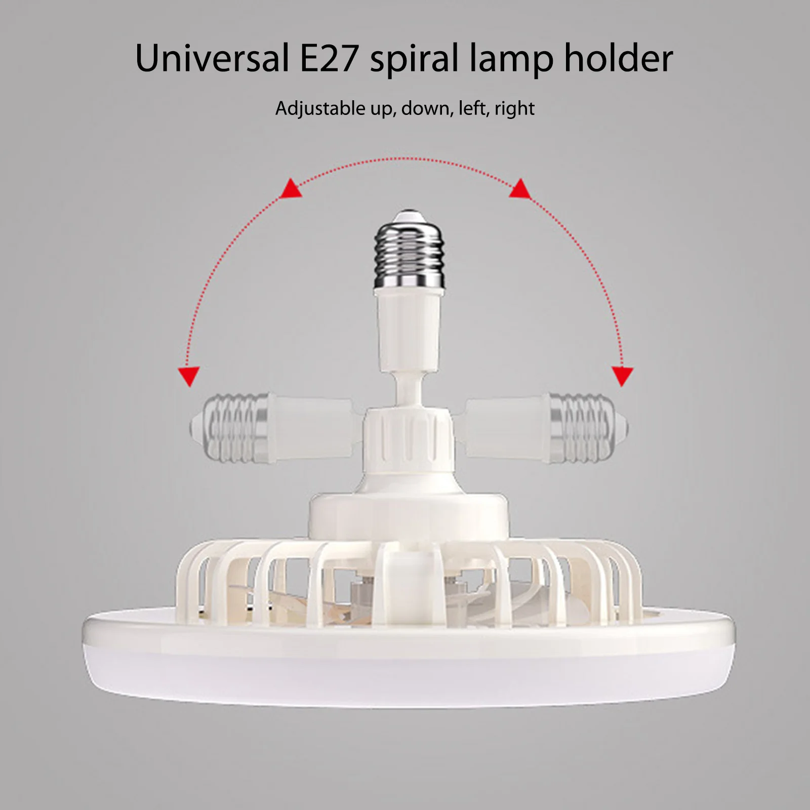 Aromatherapy Fan Lamp Universal E27 Light Holder Aroma Fan Ceiling Light with Remote Control 3 Speeds Wind for Bedroom Dormitory