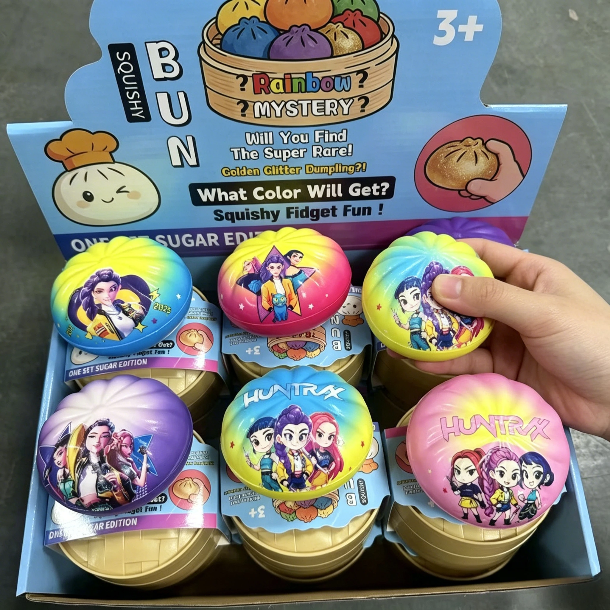 K-pop PU Squishy Dumpling Rumi Decompression Dumpling Hot Cartoon Movie Squeeze Fidget Ornaments Anti Stress Desk Accessories