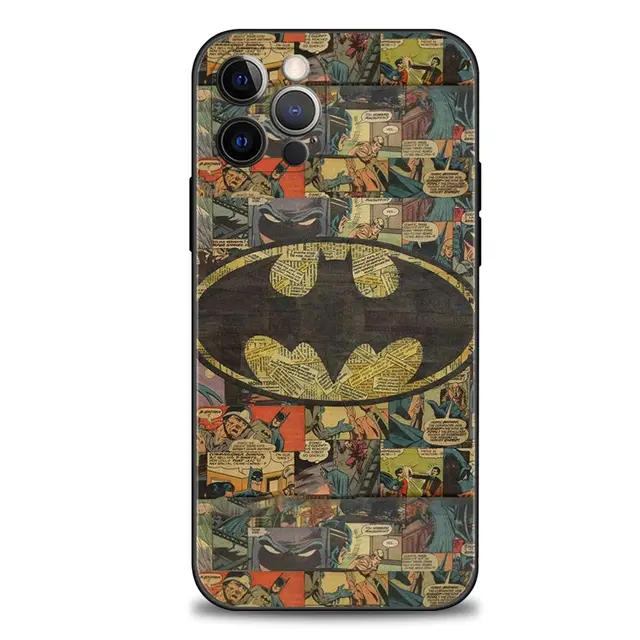 Phone Case for iPhone 13 12 11 Pro Max XR X XS 8 7 6 6S Plus 13mini 5 5S SE 12mini Cover Silicon Coque Batman Cartoon B02