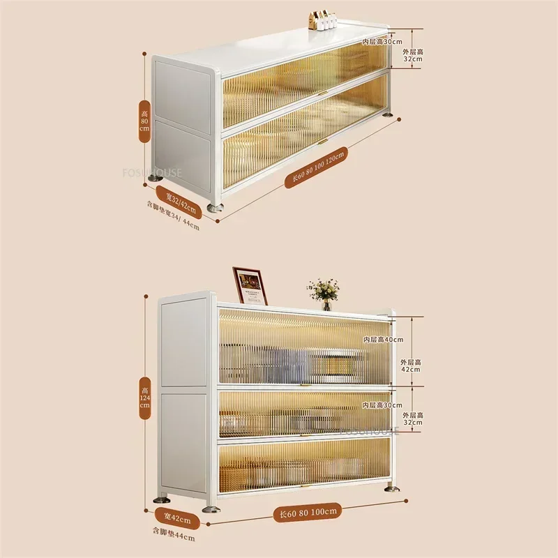 Kitchen Island Sideboard Multi-functional Storage Cabinets Modern Kitchen Cabinets Household Microwave Cupboards Oven