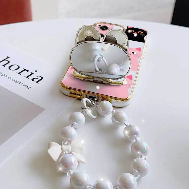 Lovely Heart Phone Case Set with Lanyard and Stand