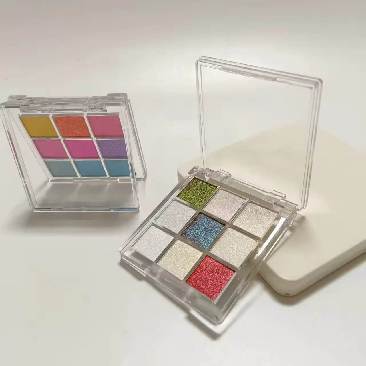 High-end super multi-chrome 9 color eyeshadow palette Perfect Color Shifting High Pigment duochrome multichrome