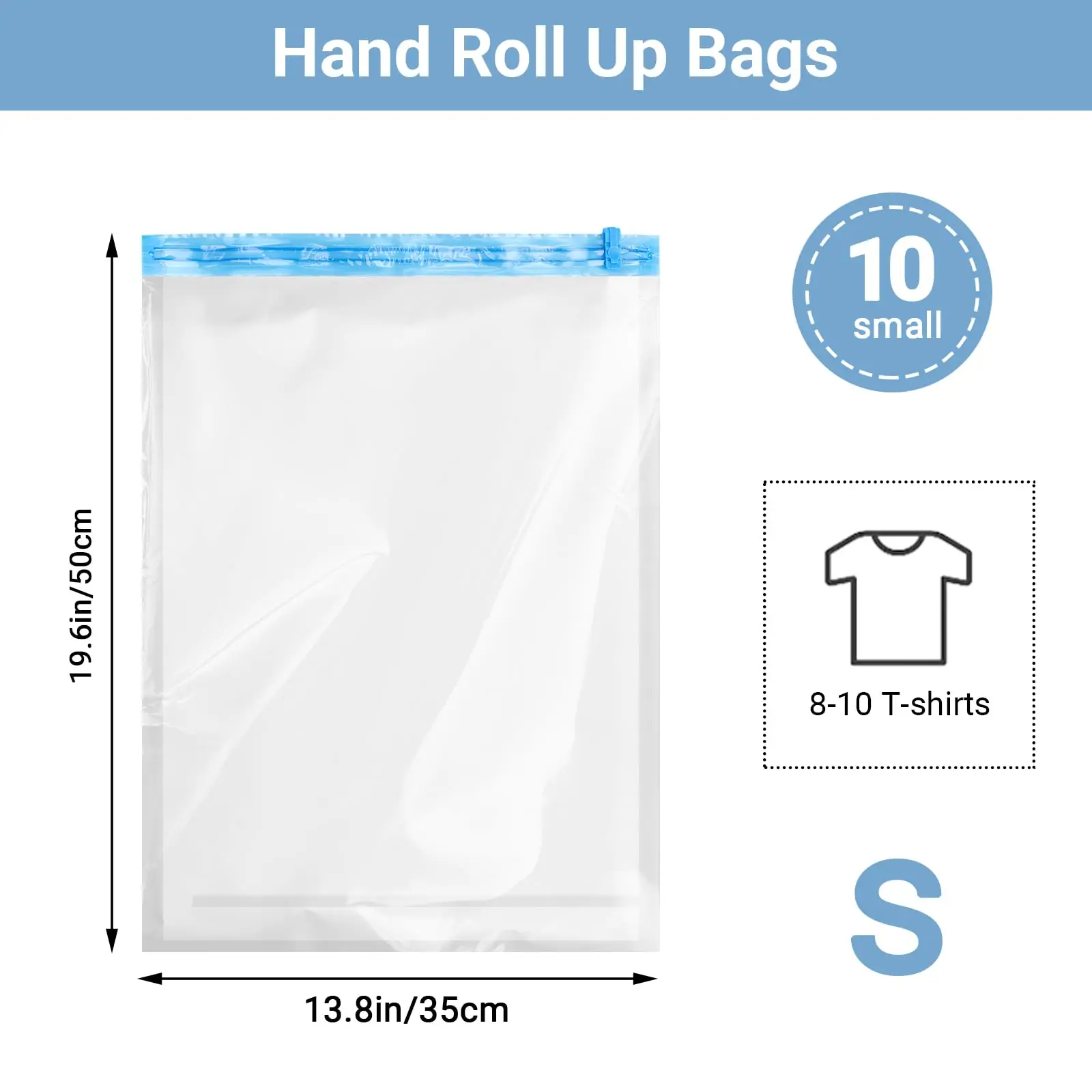 Space-Saving Roll-Up Travel Compression Bags - Essential Packing Solution
