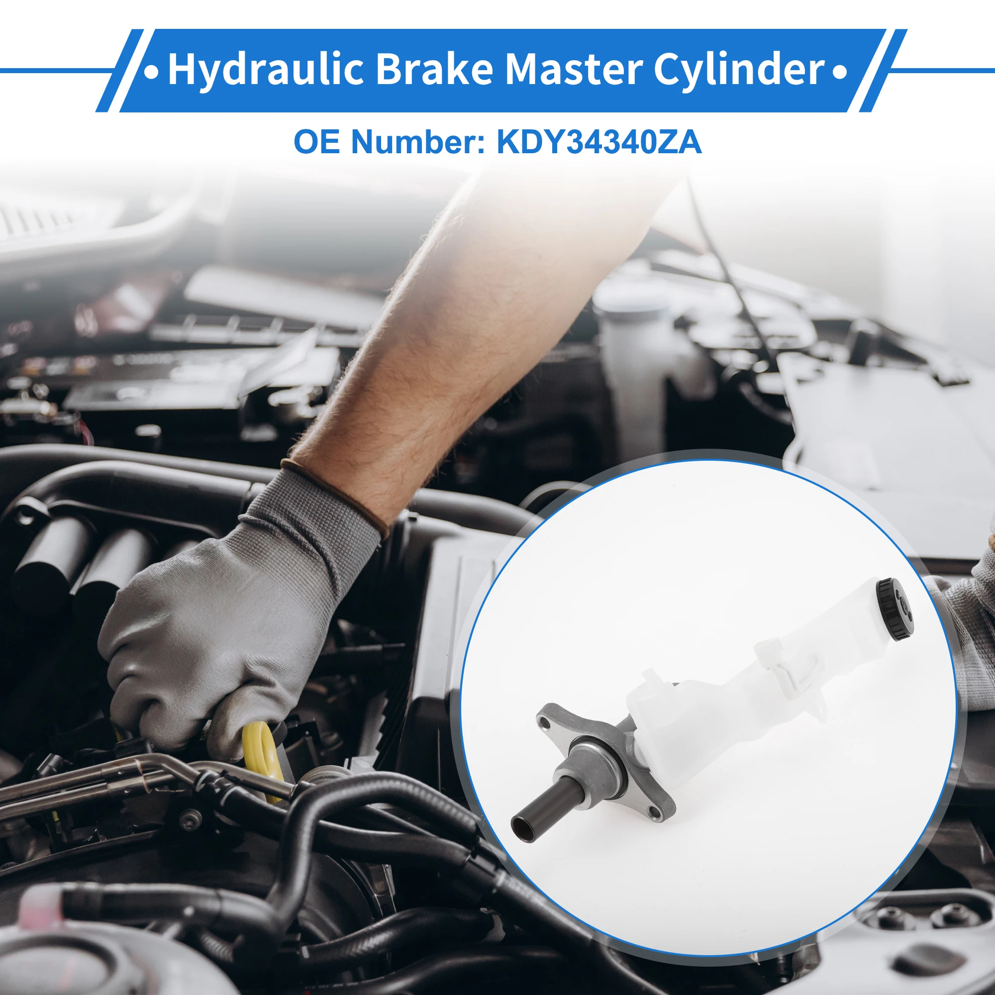 마쓰다 CX-5 2013-2021용 리저버 번호 KYD34340ZA가 있는 UXCELL 브레이크 마스터 실린더