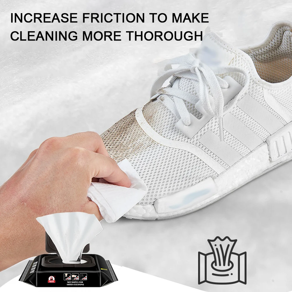Wash Free White Shoes Cleaning Wipe Portable Shoes Dirt Removing Cloth For Canvass Shoes 4